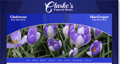 Desktop Screenshot of clarkesfuneralhome.com